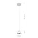 Pendule, Lustre suspendate - Pendul LED cu cristal K9 design lux MOON crom