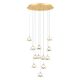 Pendule, Lustre suspendate - Lustra LED suspendata cu cristal K9 design lux MOON 12L
