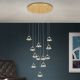 Pendule, Lustre suspendate - Lustra LED suspendata cu cristal K9 design lux MOON 12L