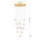 Pendule, Lustre suspendate - Lustra LED suspendata cu cristal K9 design lux MOON 12L