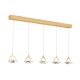 Pendule, Lustre suspendate - Lustra LED suspendata cu cristal K9 design lux MOON 5L