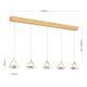 Pendule, Lustre suspendate - Lustra LED suspendata cu cristal K9 design lux MOON 5L
