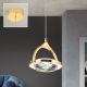 Pendule, Lustre suspendate - Pendul LED cu cristal K9 design lux MOON auriu