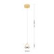Pendule, Lustre suspendate - Pendul LED cu cristal K9 design lux MOON auriu