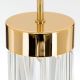Pendule, Lustre suspendate - Pendul LED cu cristal K9 design elegant PRISM auriu