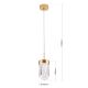 Pendule, Lustre suspendate - Pendul LED cu cristal K9 design elegant PRISM auriu