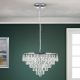Pendule, Lustre suspendate - Lustra suspendata cristal K9 design elegant CELESTE D-45 crom