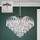 Pendule, Lustre suspendate - Lustra suspendata cristal K9 design elegant CELESTE D-45 crom