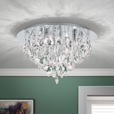 Lustre aplicate - Plafoniera cristal K9 design elegant CELESTE D-45 crom