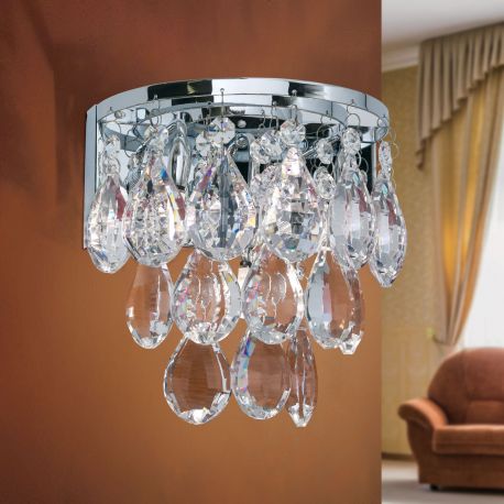 Aplice, corpuri de iluminat pentru pereti - Aplica de perete cristal K9 design elegant CELESTE crom