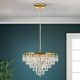 Pendule, Lustre suspendate - Lustra suspendata cristal K9 design elegant CELESTE D-45 auriu