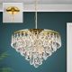 Pendule, Lustre suspendate - Lustra suspendata cristal K9 design elegant CELESTE D-45 auriu