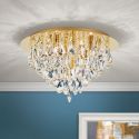Plafoniera cristal K9 design elegant CELESTE D-45 aurie