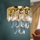 Aplice, corpuri de iluminat pentru pereti - Aplica de perete cristal K9 design elegant CELESTE aurie