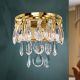 Aplice, corpuri de iluminat pentru pereti - Aplica de perete cristal K9 design elegant CELESTE aurie