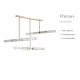 Pendule, Lustre suspendate - Lustra suspendata design LUX realizat manual OREZZO 3x2
