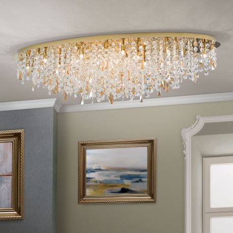 Lustre aplicate - Lustra cristal K9 design elegant de lux CRYSTALRIVER aurie