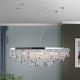 Candelabre, Lustre - Lustra suspendata cristal K9 design elegant de lux CRYSTALRIVER crom