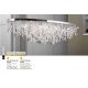 Candelabre, Lustre - Lustra suspendata cristal K9 design elegant de lux CRYSTALRIVER crom