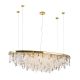 Candelabre, Lustre - Lustra suspendata cristal K9 design elegant de lux CRYSTALRIVER aurie