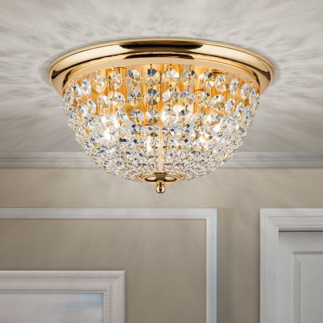 Lustre aplicate - Plafoniera cristal Asfour design elegant lux PLAFOND D-47cm aurie