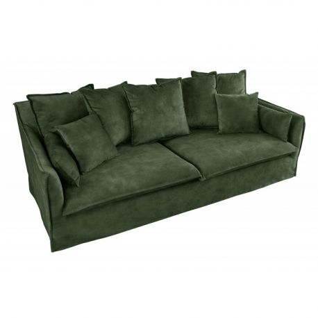 Canapele - Canapea confortabila Heaven 200cm, catifea verde inchis