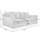 Canapele - Canapea confortabila Heaven 200cm, catifea verde inchis