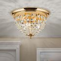 Plafoniera cristal Asfour design elegant lux PLAFOND D-35cm aurie