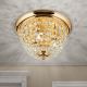 Plafoniere - Plafoniera cristal Asfour design elegant lux PLAFOND D-35cm aurie
