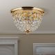 Plafoniere - Plafoniera cristal Asfour design elegant lux PLAFOND D-35cm aurie