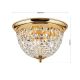 Plafoniere - Plafoniera cristal Asfour design elegant lux PLAFOND D-35cm aurie