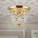 Plafoniera cristal Asfour design elegant lux PLAFOND D-26cm aurie