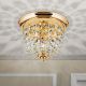 Plafoniere - Plafoniera cristal Asfour design elegant lux PLAFOND D-26cm aurie