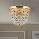 Plafoniere - Plafoniera cristal Asfour design elegant lux PLAFOND D-26cm aurie