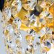 Plafoniere - Plafoniera cristal Asfour design elegant lux PLAFOND D-26cm aurie