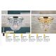 Plafoniere - Plafoniera cristal Asfour design elegant lux PLAFOND D-26cm aurie