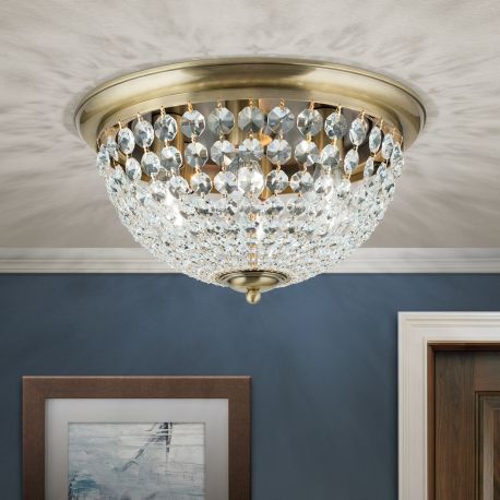 Lustre aplicate - Plafoniera cristal Asfour design elegant lux PLAFOND D-47cm alama