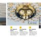 Plafoniere - Plafoniera cristal Asfour design elegant lux PLAFOND D-35cm alama