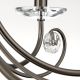 Candelabre, Lustre - Candelabru stil clasic cu cristal K9 ARIANE 6L nickel inchis