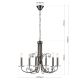 Candelabre, Lustre - Candelabru stil clasic cu cristal K9 ARIANE 6L nickel inchis