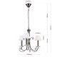 Candelabre, Lustre - Candelabru stil clasic cu cristal K9 ARIANE 3L nickel inchis