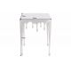 Masute Living - Masuta deosebita design picatura Liquid Line S 44cm, argintiu
