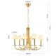 Candelabre, Lustre - Candelabru stil clasic cu cristal K9 ARIANE 6L auriu