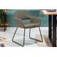 Scaune - Scaun elegant, tapitat Mustang, taupe antic