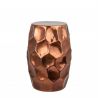 Masuta auxiliara design unicat Organic Orient 30cm, cupru