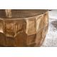 Masute Living - Masuta auxiliara design unicat Organic Orient 68cm, auriu