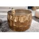 Masute Living - Masuta auxiliara design unicat Organic Orient 68cm, auriu