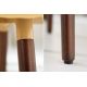 Scaune - Scaun elegant, tapitat Scandinavia galben mustar