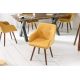 Scaune - Scaun elegant, tapitat Scandinavia galben mustar
