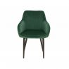 Set de 2 scaune elegante, tapitate Turin verde smarald